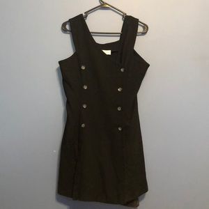 Vintage Black Button Up Dress